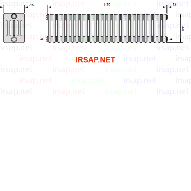 Радиатор IRSAP Tesi 60260/26 T08 CL 01